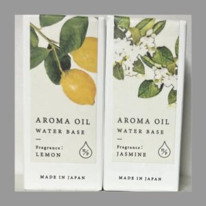 アロマオイルレモン 8ml
アロマオイルジャスミン 8ml
天然香料100%使用・水溶性、
天然香料特有の自然な香りをお楽しみください。
MADE IN JAPAN
